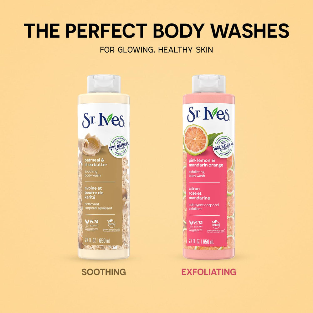 St. Ives foamy lather closeup highlights rich cleansing texture.