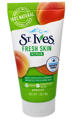 St. Ives Fresh Skin Scrub apricot texture close-up highlights natural exfoliant