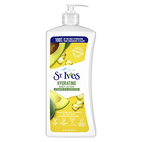 St. Ives hydrating lotion hand-application for dry skin