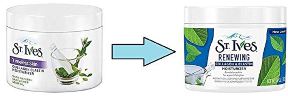 St Ives moisturizer being applied for daily hydration on all skin types
