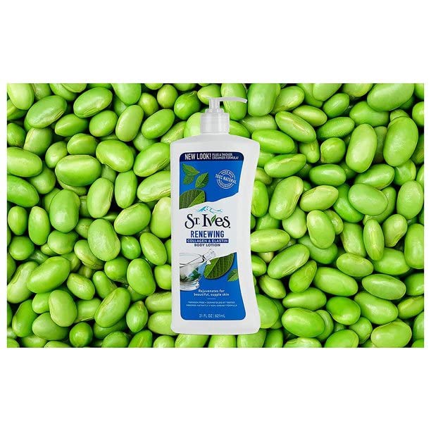 St. Ives Renewing Lotion USA soybean oil ingredient spotlight.