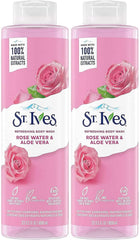 St. Ives Rose Water & Aloe Vera bottle for refreshing, hydrating cleansing.