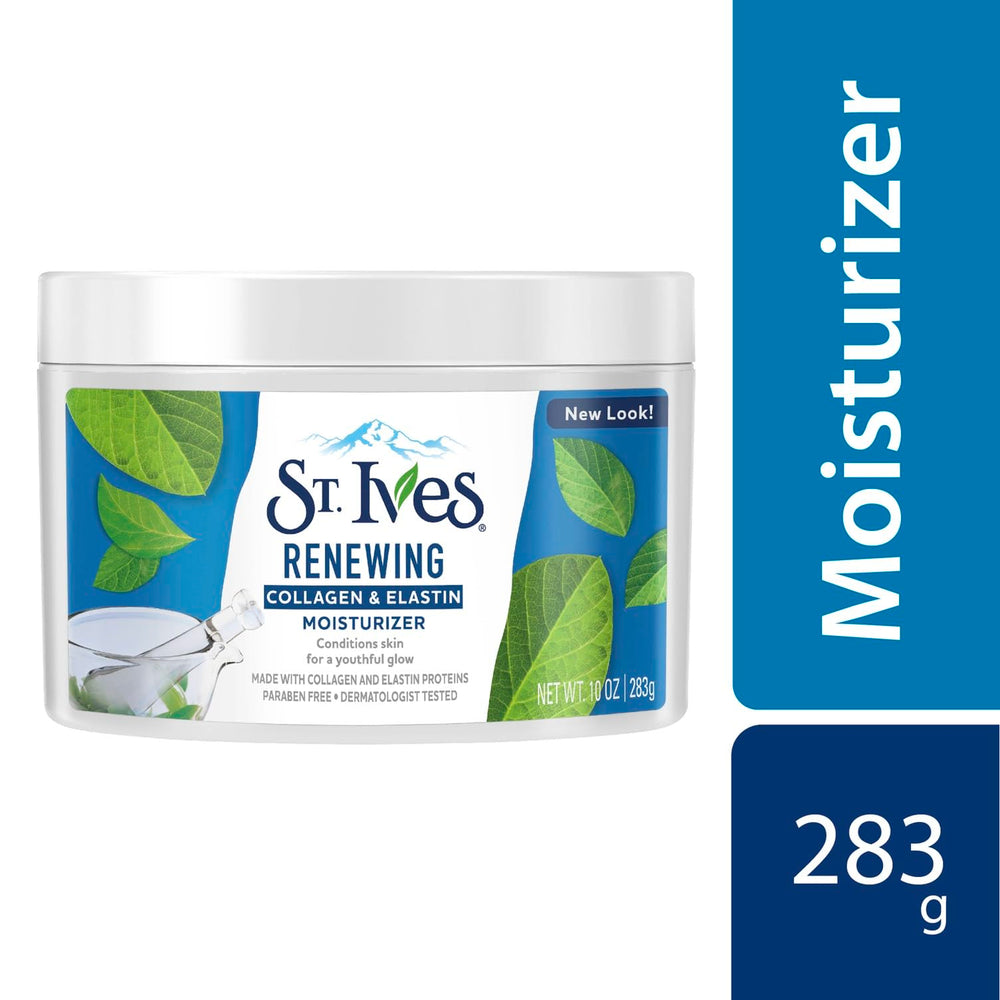 St. Ives safflower seed oil ingredient image highlights natural nourishment for radiance.