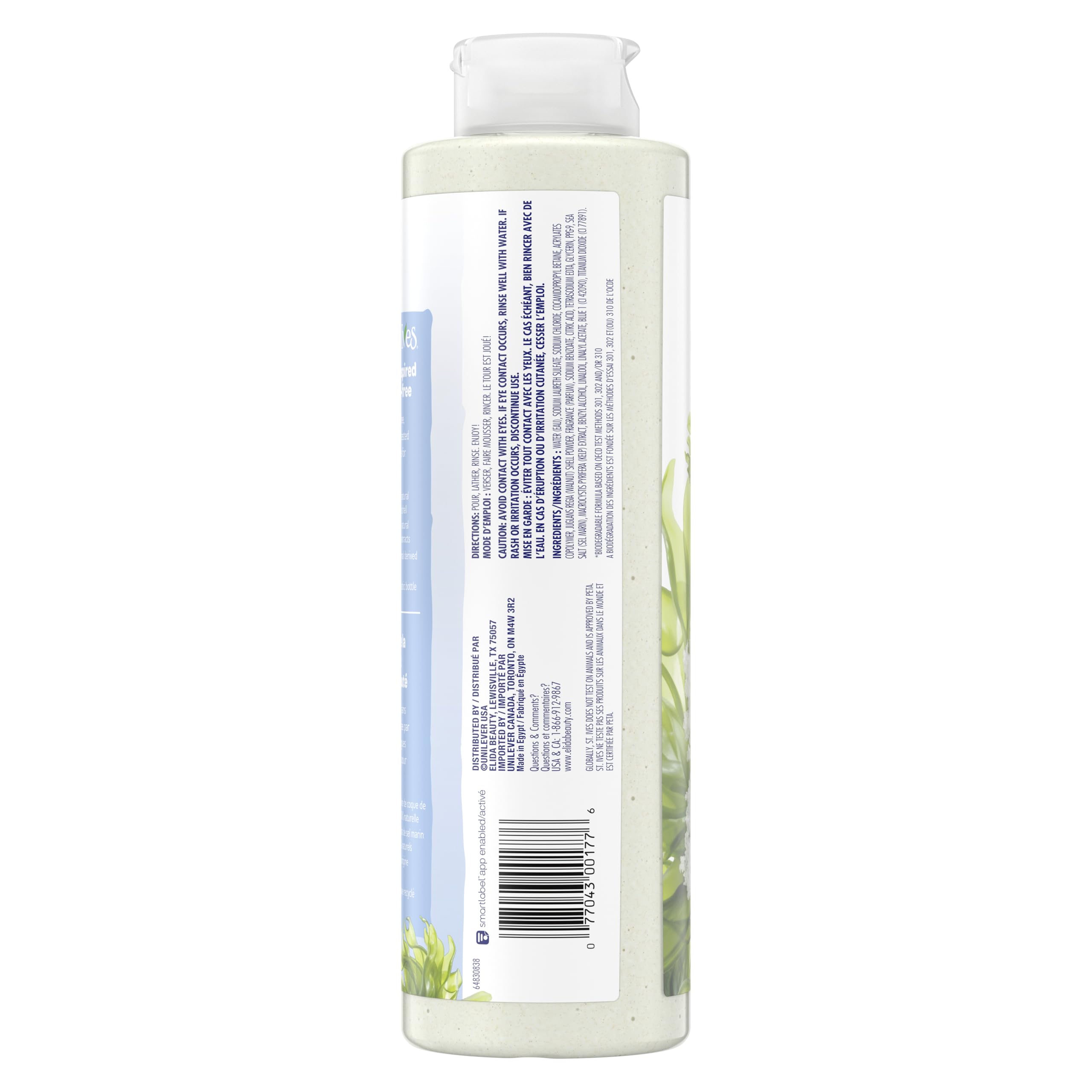 St. Ives Sea Salt & Pacific Kelp close-up suggests smoother skin potential.