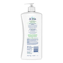 St. Ives vitamin-e-avocado ingredients illustration highlights plant moisturizers
