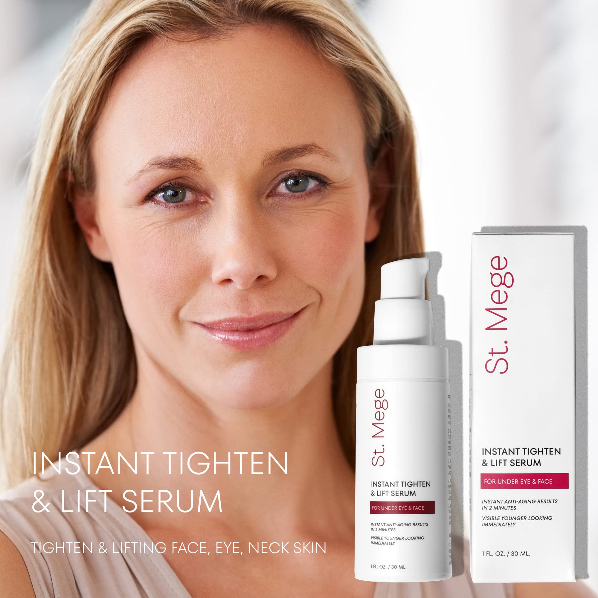St. Mege Makeup-ready skin after dry showing smooth base.