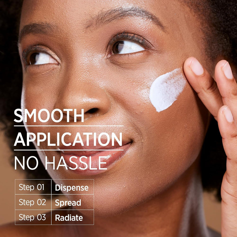 St. Mege Rice Korean sunscreen in the morning routine alongside serums and moisturizers.