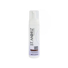 St Moriz Professional Dark Mousse bottle enables quick, natural-looking at-home tan.