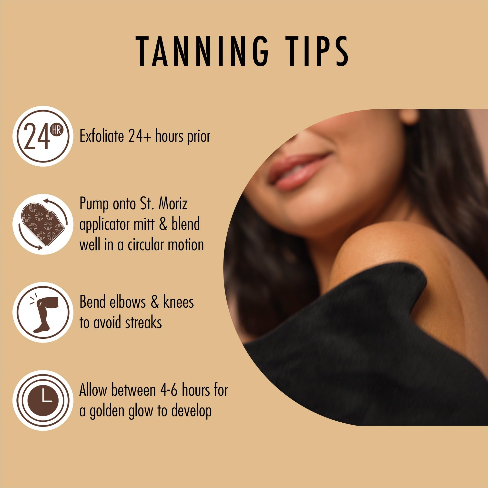 St Moriz Professional Dark Mousse nozzle detail highlights easy control.