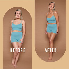 St Moriz Professional Medium Self Tanner Mousse with guide color helps you apply evenly.
