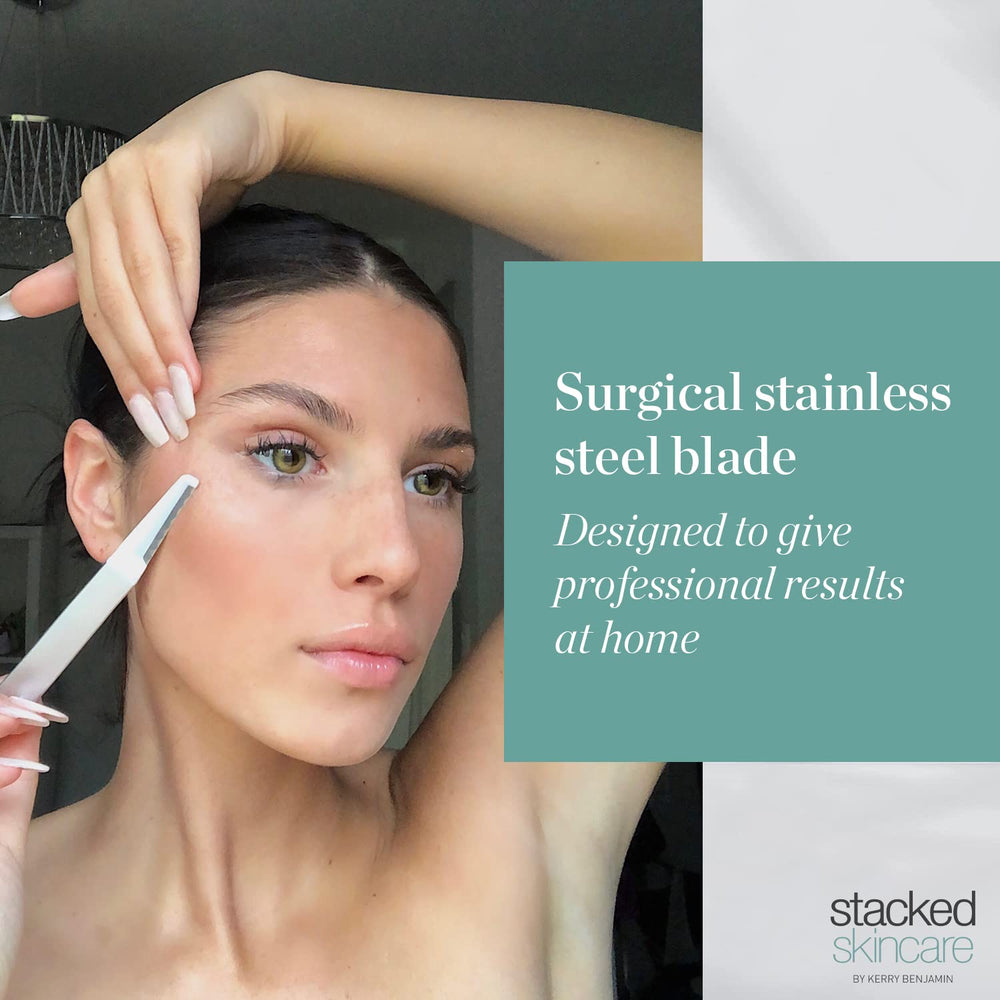 StackedSkincare soft-skin results after regular dermaplaning for smoother, luminous skin.