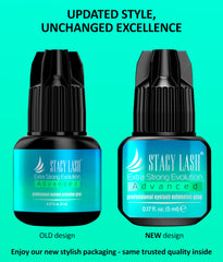 STACY LASH glue 1sec dry time enables quicker, precise lash application.