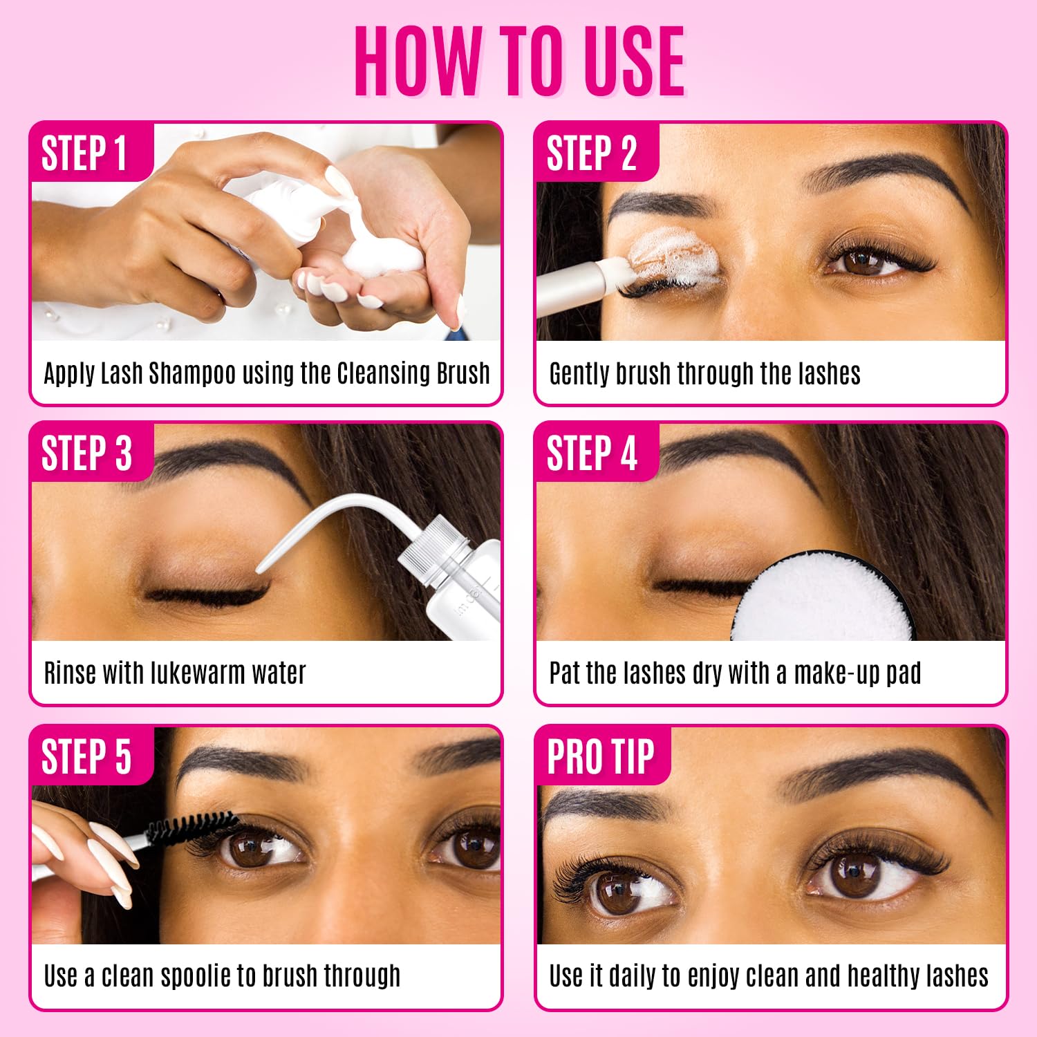STACY LASH eye makeup remover in kit for residue-free cleansing
