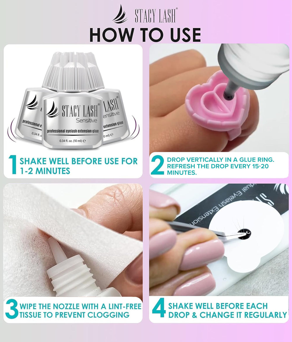 STACY LASH professional-use-warning sign for salon-only guidance