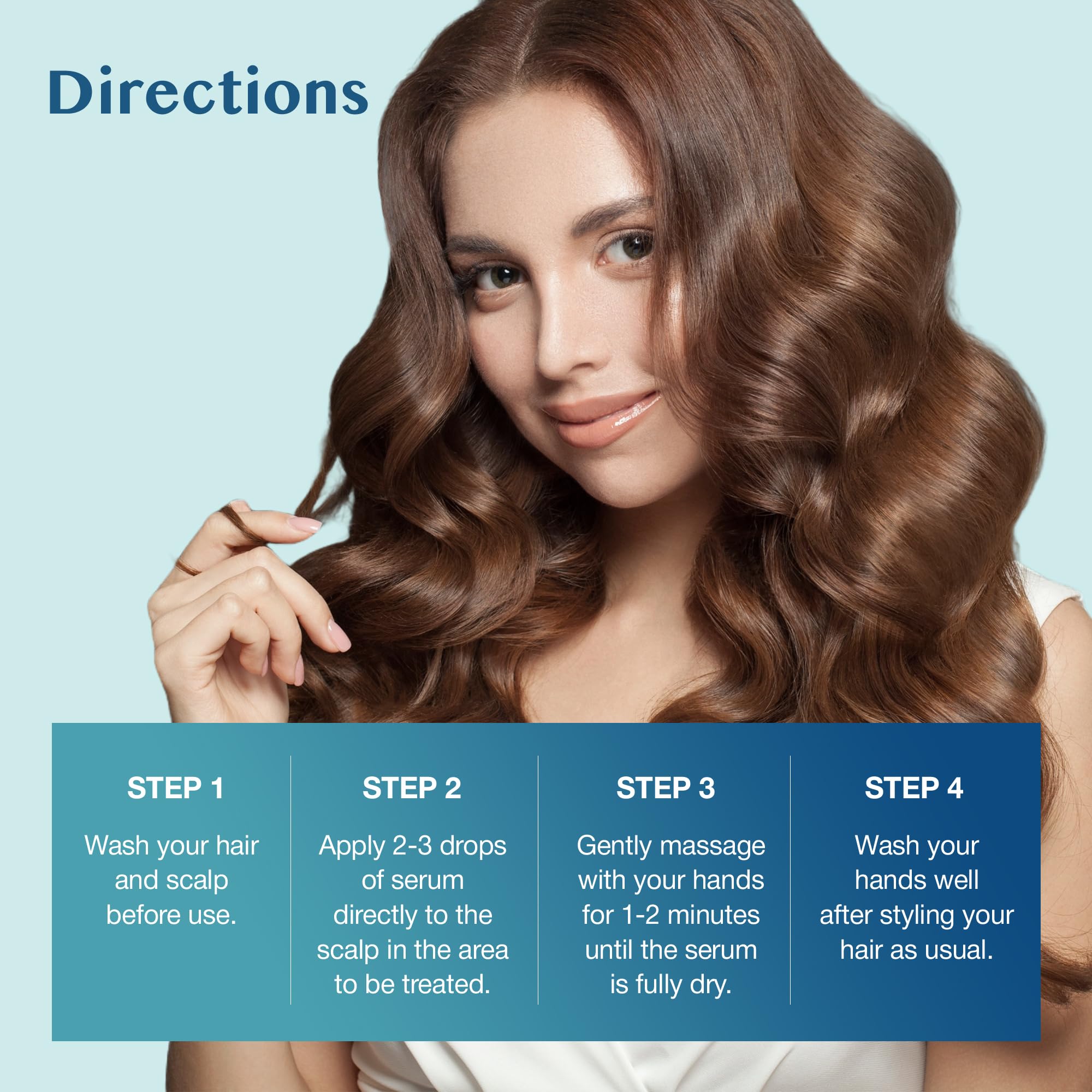 Stafenit daily scalp serum use demonstrates fast-absorbing formula.