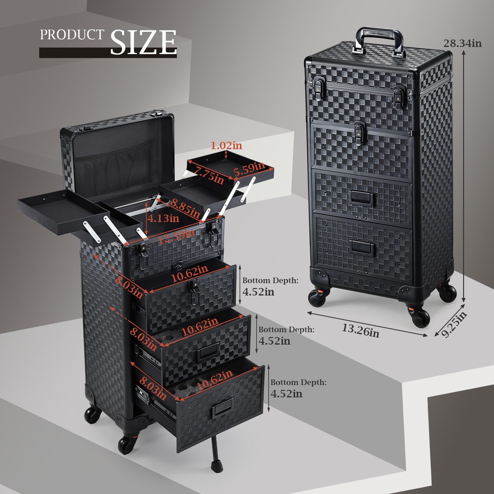 Stagiant detachable wheels provide flexible maintenance and extended lifespan.