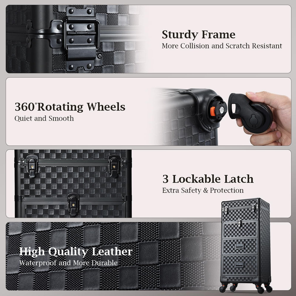 Stagiant multi-function makeup travel case keeps tools organized on the go.