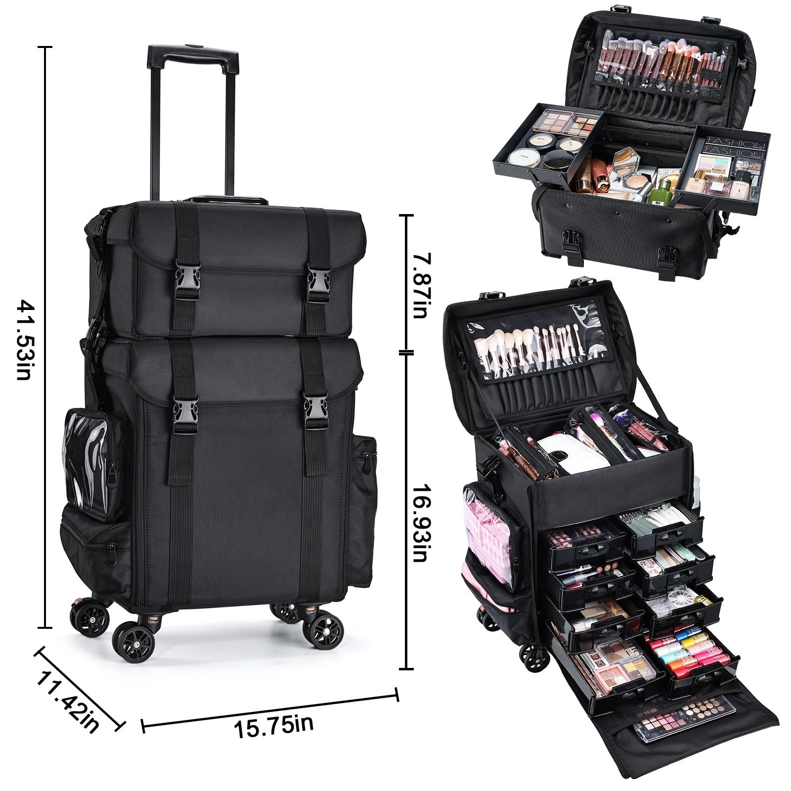 Stagiant-top-handle-shoulder-strap-setup offers versatile carrying options for quick setup.