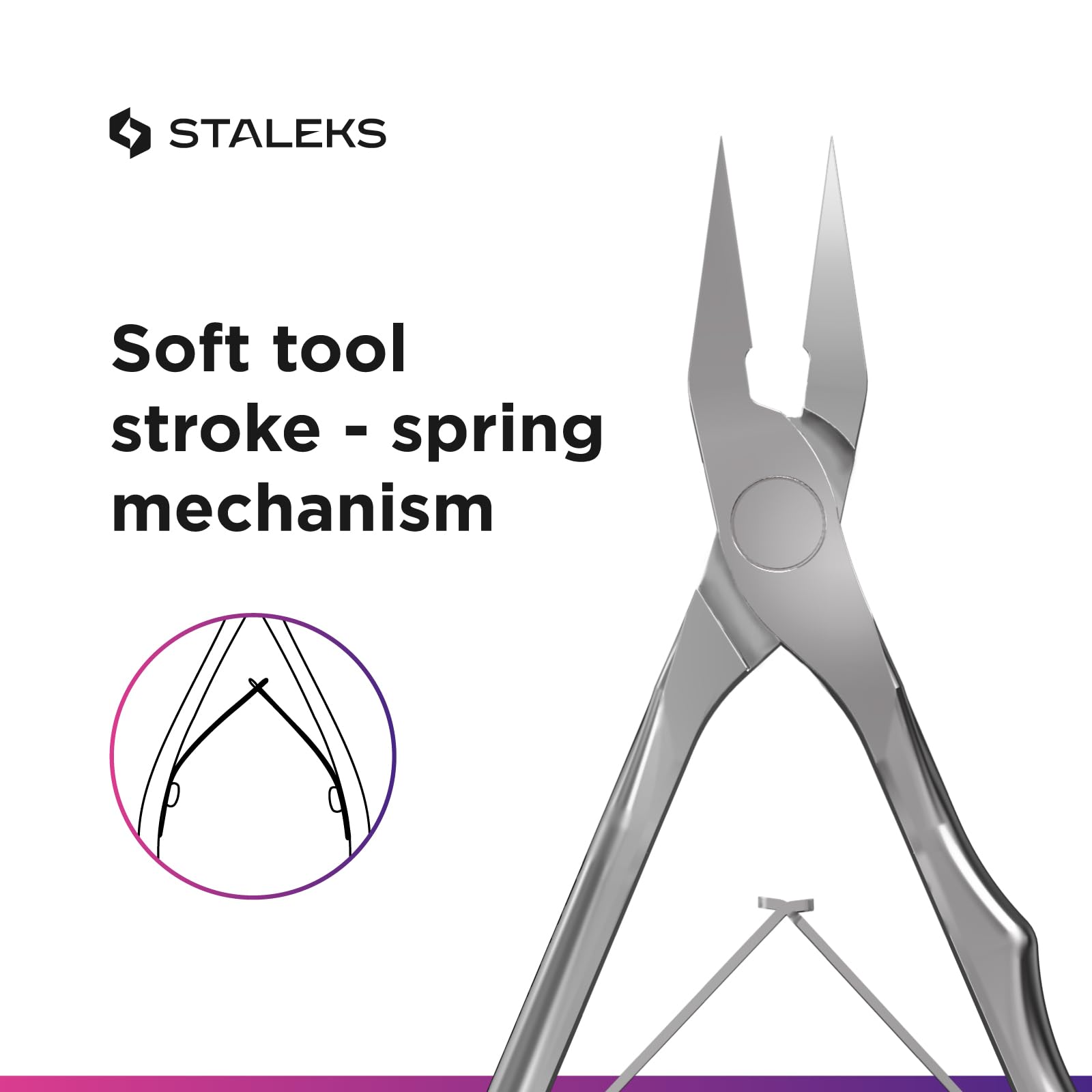 Staleks Pro EXPERT 61 stainless steel construction supports durability and sanitation