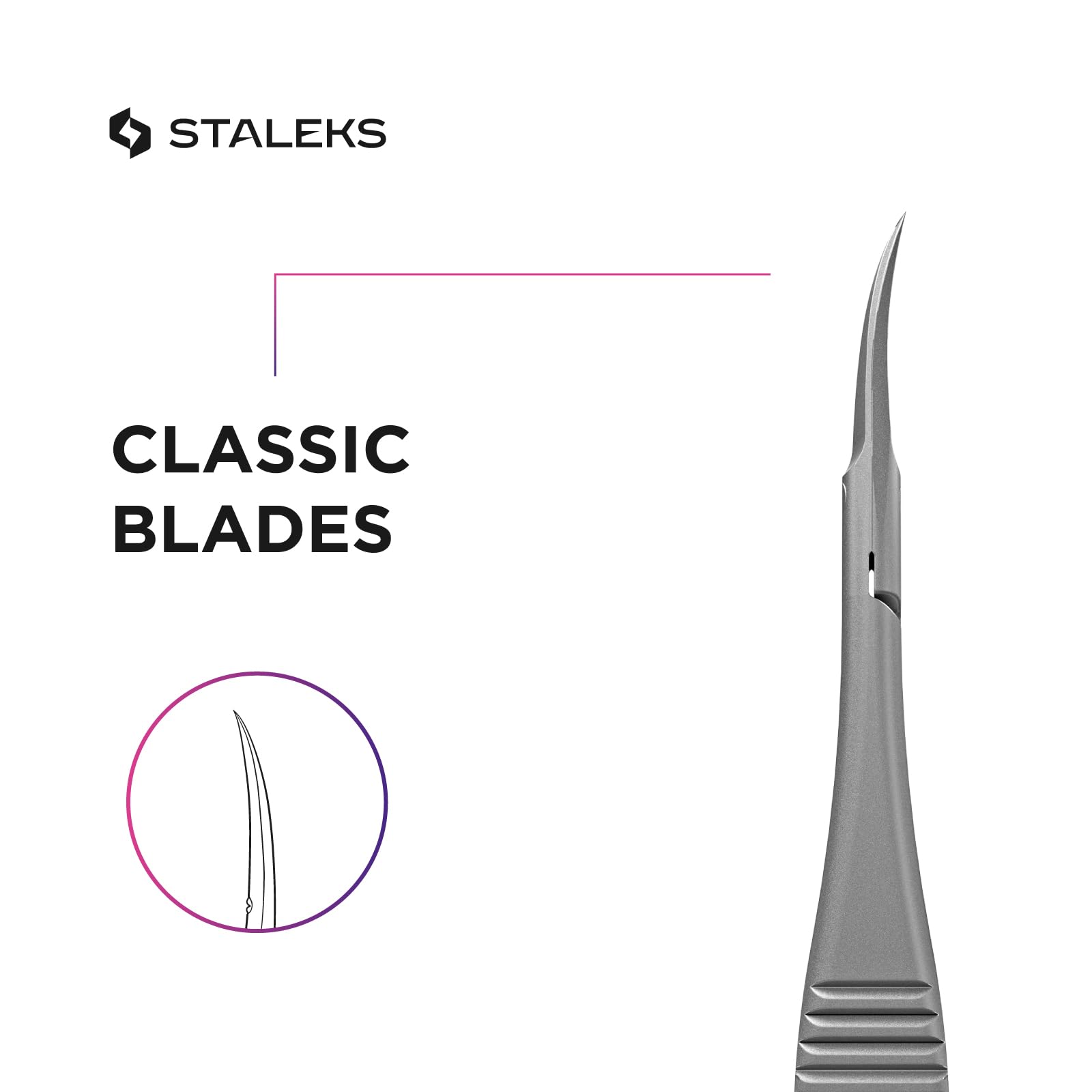 Staleks Pro Expert 90 cuticle micro scissors easy to sanitize and maintain quality between uses