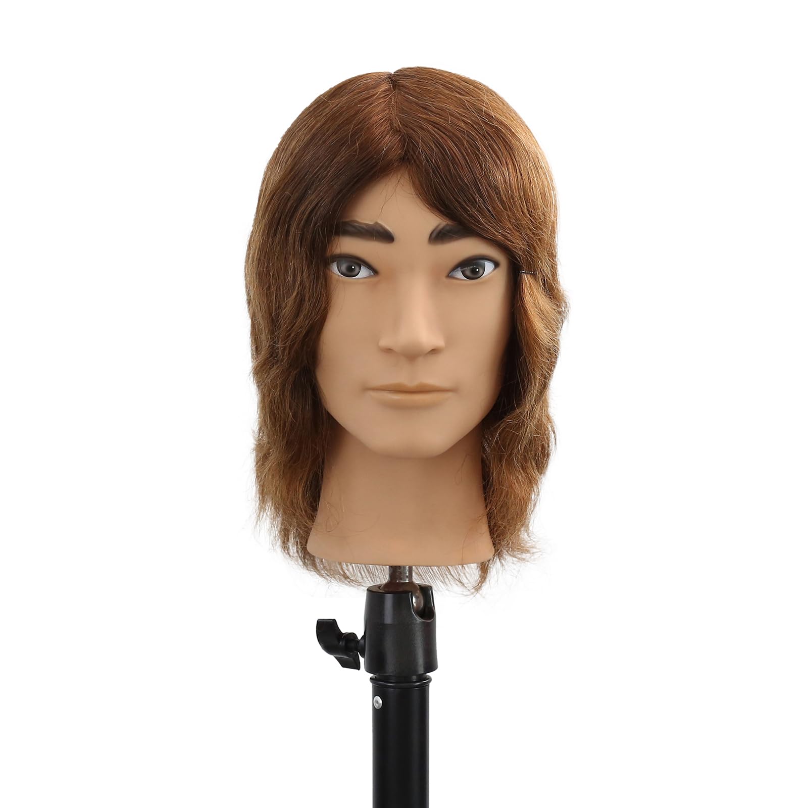 Stancia Barber Mannequin Head salon setting demonstrates professional use.