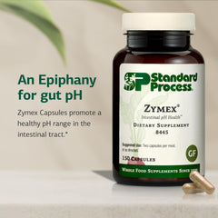 Standard Process Zymex bottle pour demonstrates easy, convenient daily intake option.