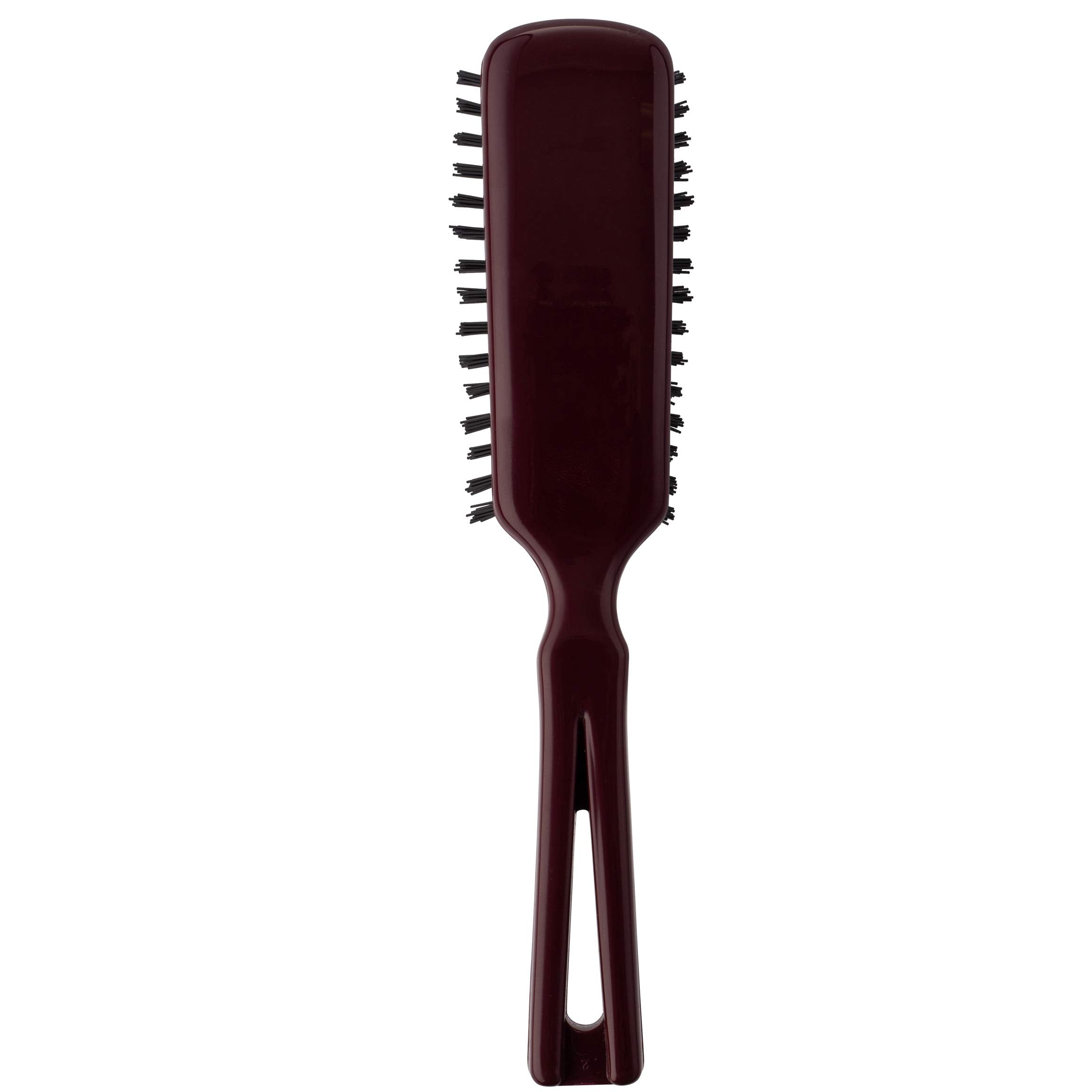 Stanley Commander hairbrush with durable ABS handle in mulberry color.