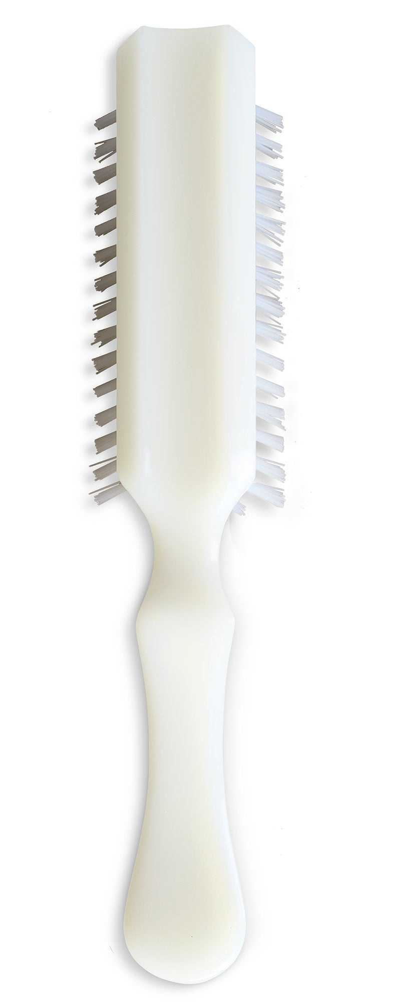 Stanley Lady Catherine hairbrush styling aids quick morning touch-ups.