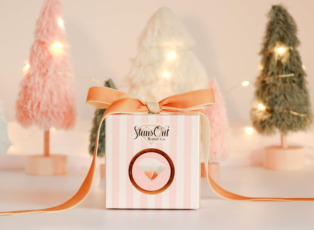 StansOut Memory Foam Makeup Sponge angled-tip demonstrates precise contouring around the nose and eyes.