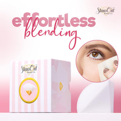 StansOut Memory Foam Makeup Sponge blends liquid foundation to an airbrushed finish.