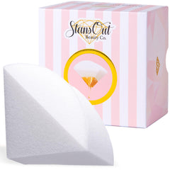 StansOut Memory Foam Makeup Sponge used with primer and concealer for seamless base.