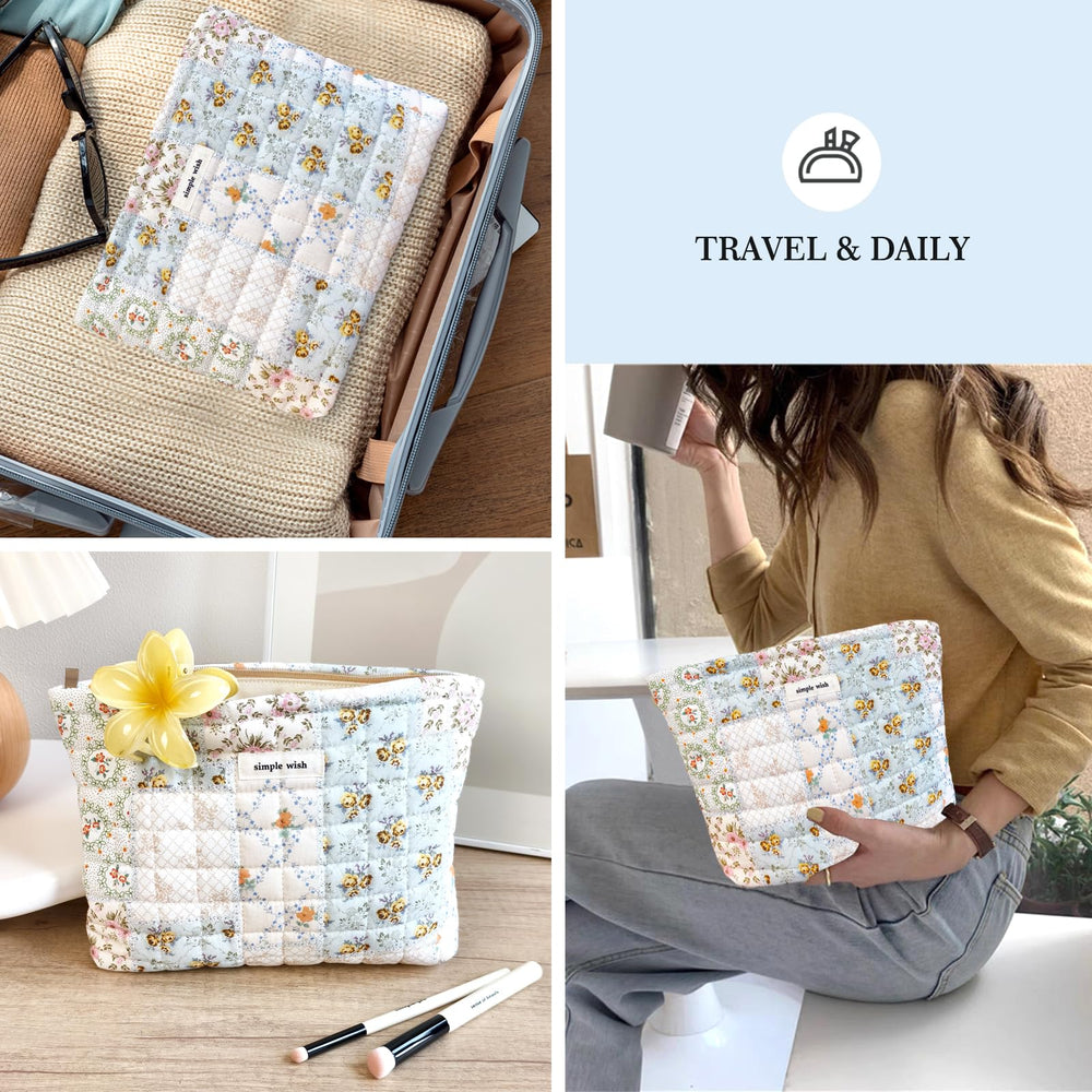 STARDW travel-ready makeup bag fits backpacks purses and suitcases