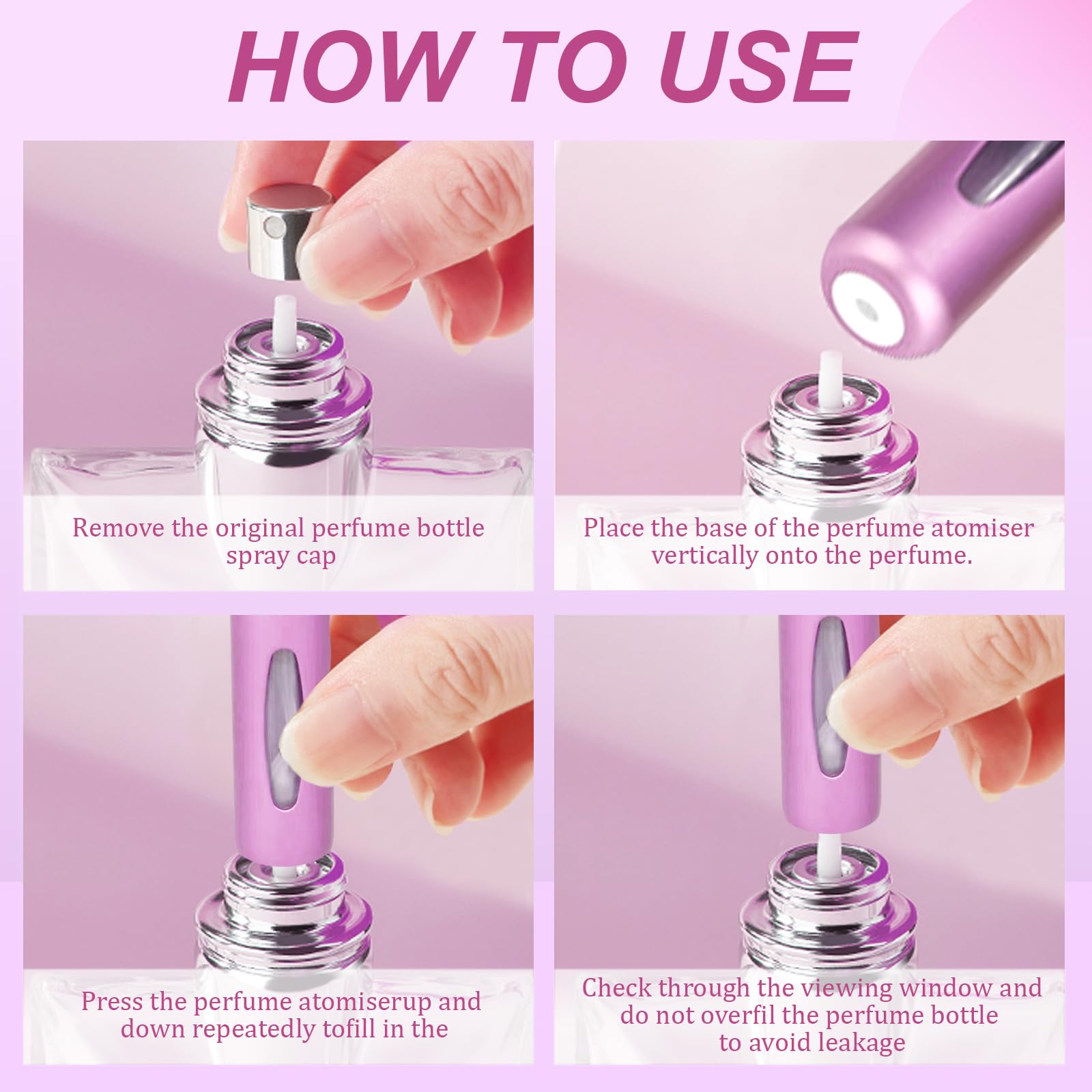 Starfa Lab clear inner vial lets you check fragrance levels at a glance.