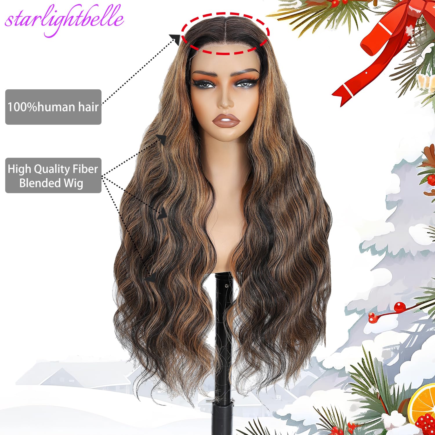 StarlightBelle wear-and-go glueless wig clips provide quick secure fit for busy mornings