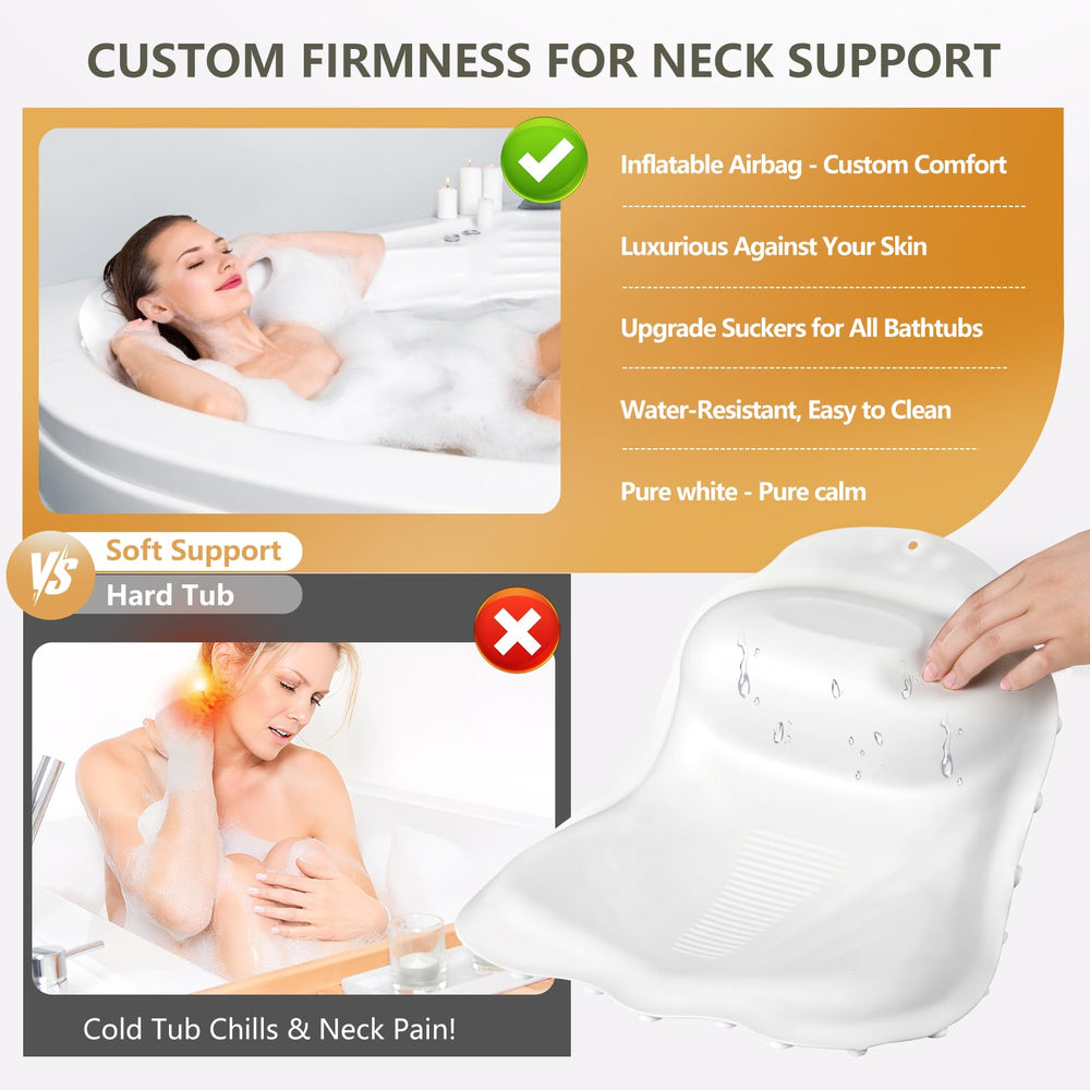 Starotatess bath pillow easy to clean and quick to dry