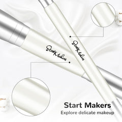 Start Makers concealer brush precision image demonstrates targeted concealment for under-eye and blemish work.
