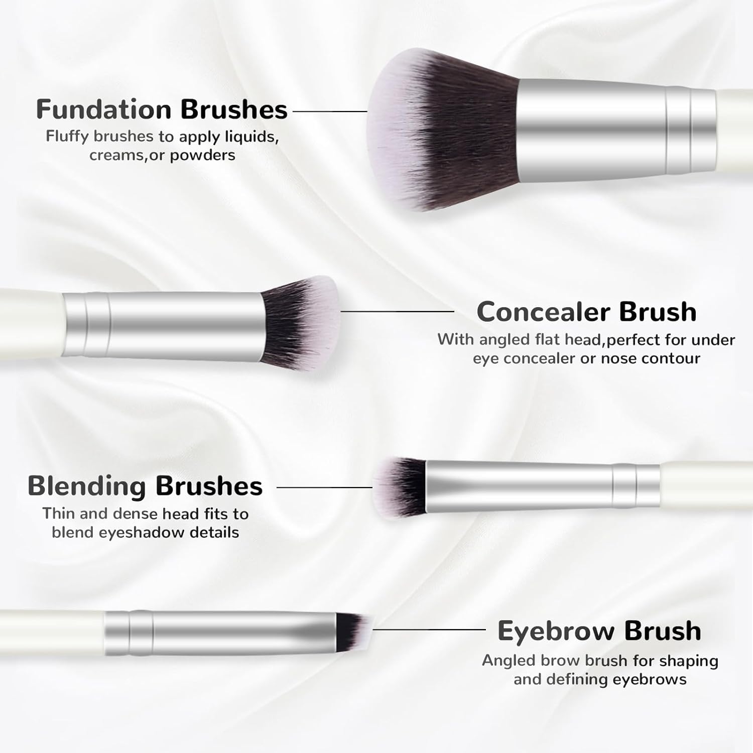 Start Makers foundation brush application shot highlights even coverage for liquid and cream products.