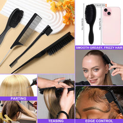 START MAKERS rat tail comb provides precise parting and sectioning.