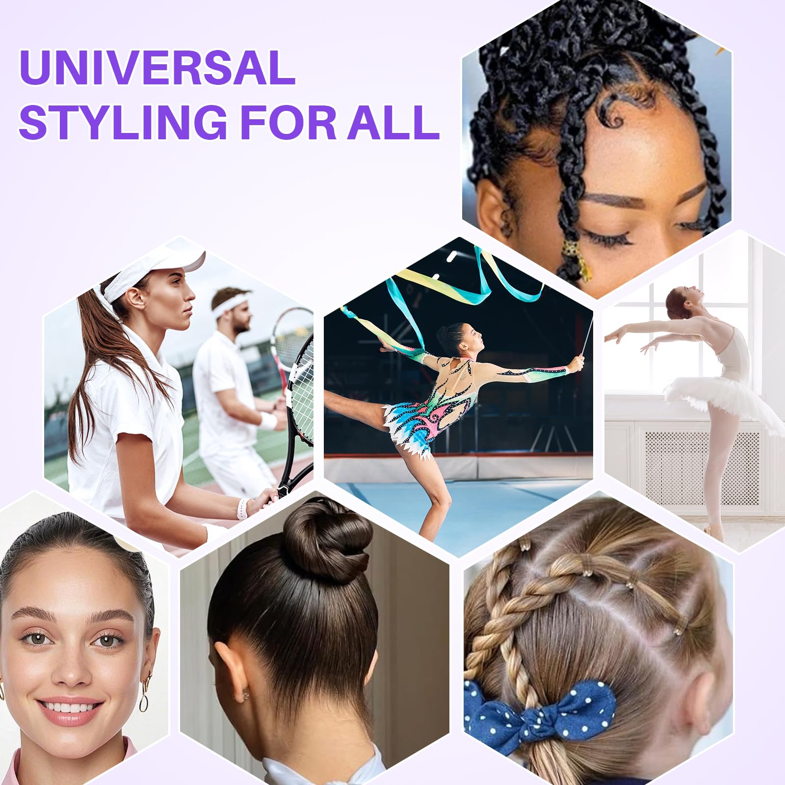 START MAKERS sleek-back styling kit for on-the-go ponytails and buns.