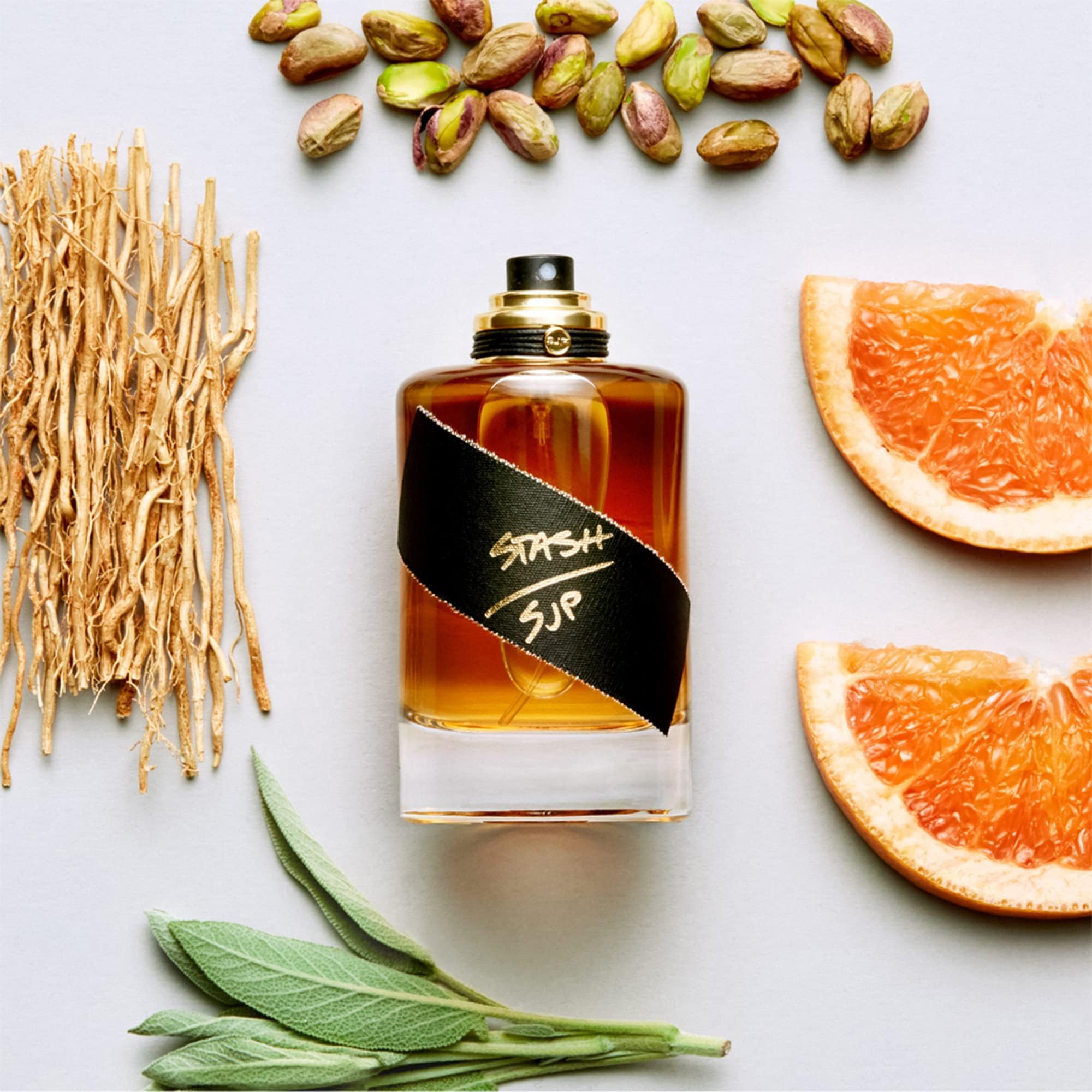 Stash by Sarah Jessica Parker EDP spray bottle signals long-lasting wear.