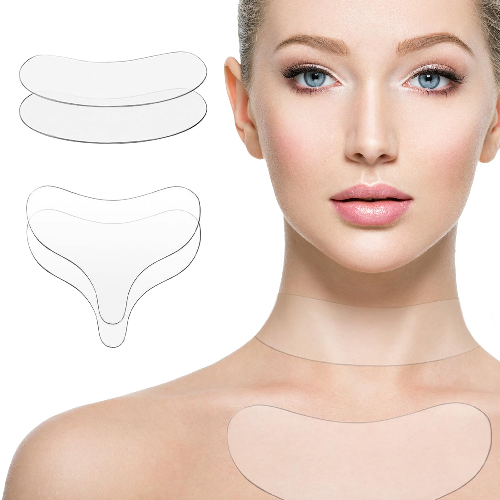Stasover neck-wrinkle-patches pack for overnight smoothing of neck and chest lines.