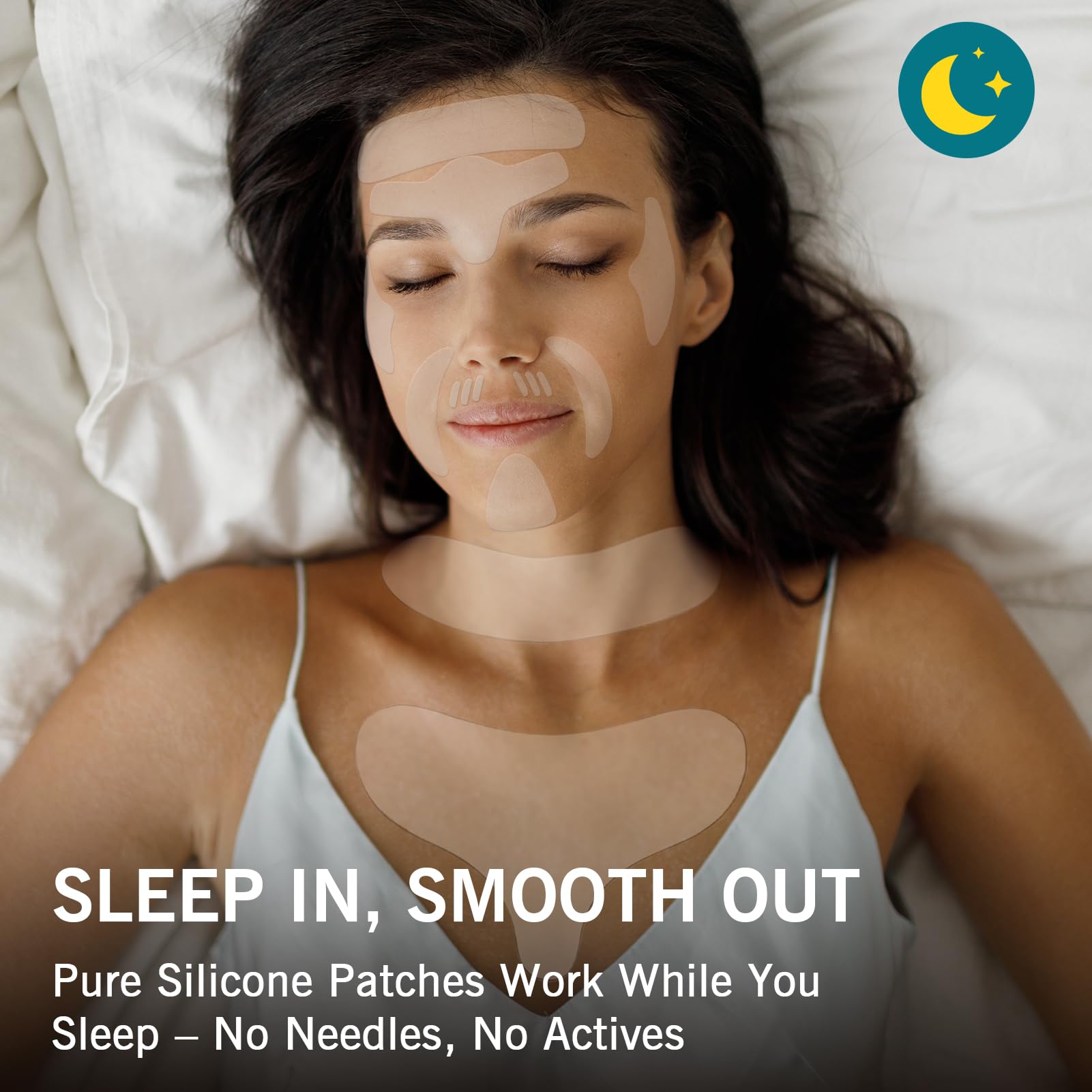 Stasover silicone patches apply easily for overnight adhesion and comfort