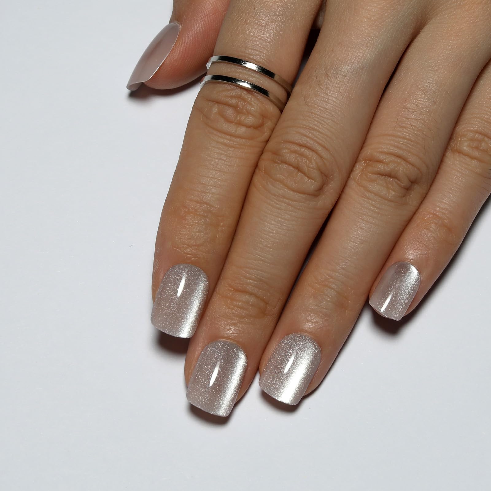 Stbisen nude press-on nails gel finish durable for salon-like shine at home