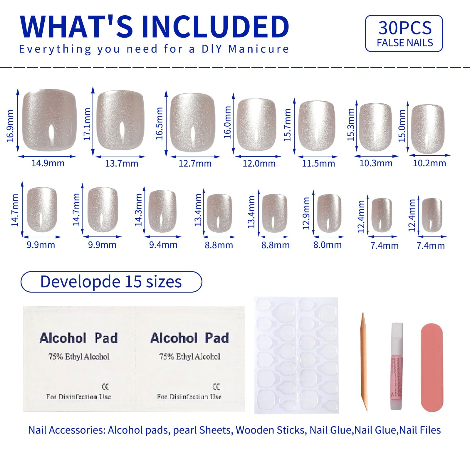 Stbisen press-on nails safe natural nails design for gentle DIY manicures