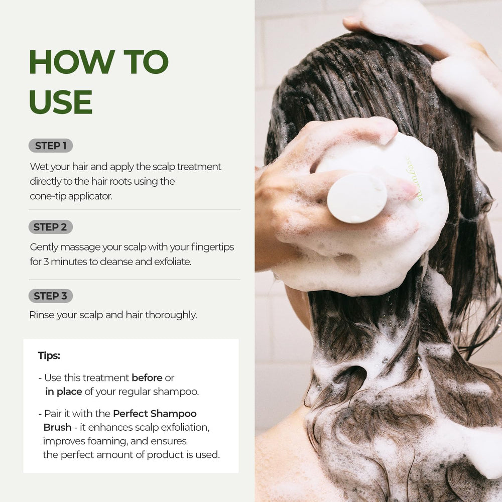STEAMBASE Tea Tree Scalp Treatment demonstrates gentle formula for sensitive scalps