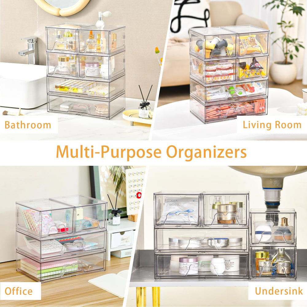Stebopum multipurpose storage helps organize cosmetics, spices, snacks.
