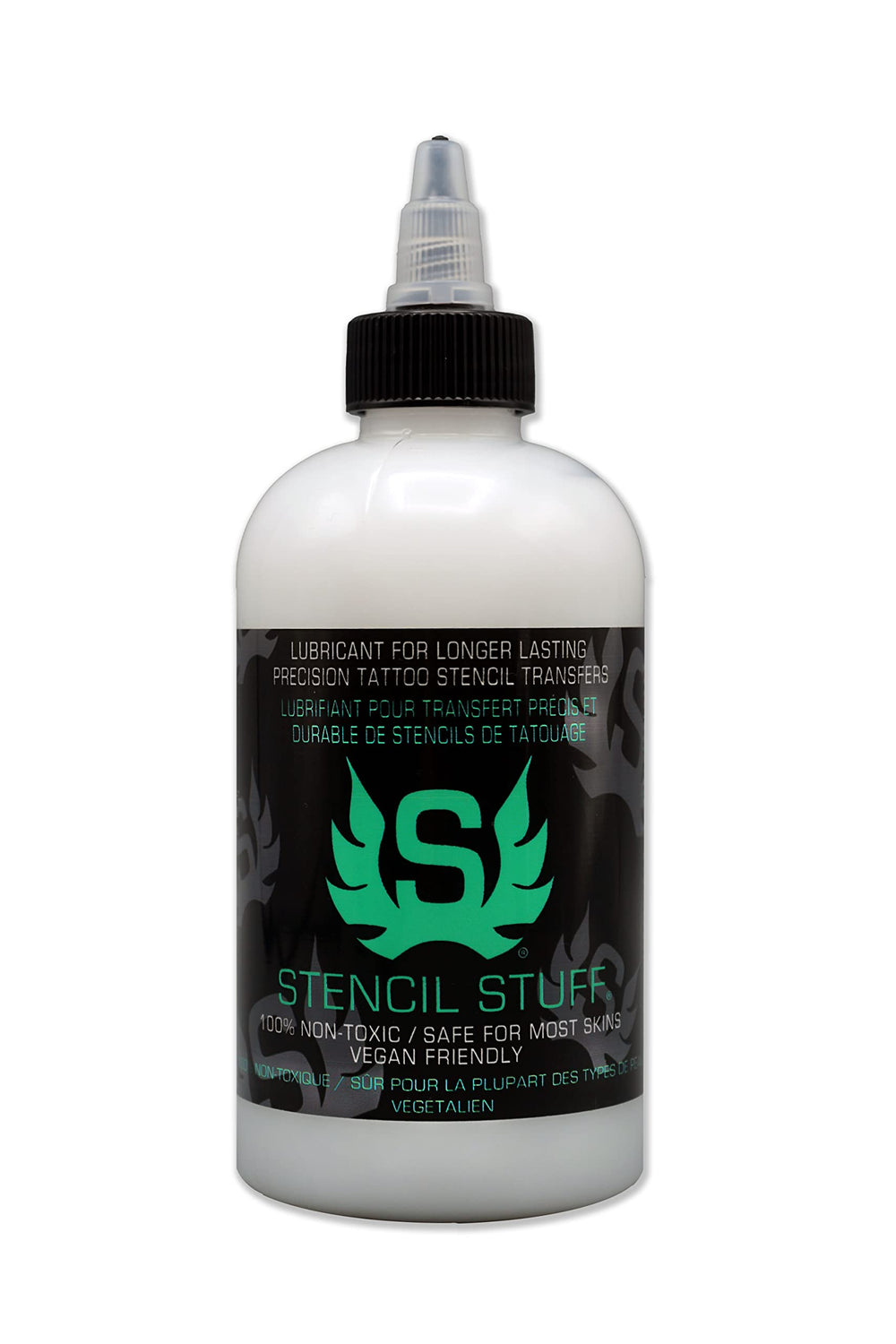 Stencil Stuff tattoo transfer gel bottle 8oz ready for clean, crisp stencil results.