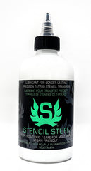 Stencil Stuff tattoo transfer gel on skin shows fast-drying formula with reliable, smudge-free results.