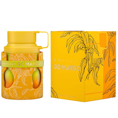 Sterling Parfums Armaf Odyssey Go Mango packaging evokes gift-ready tropical vibes.