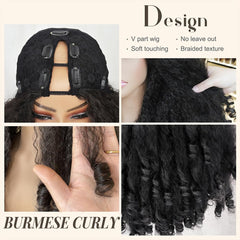 Sterly V Part Wig breathable cap with adjustable straps for all-day comfort.